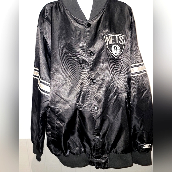 Vintage brooklyn nets starter jacket xl brand new